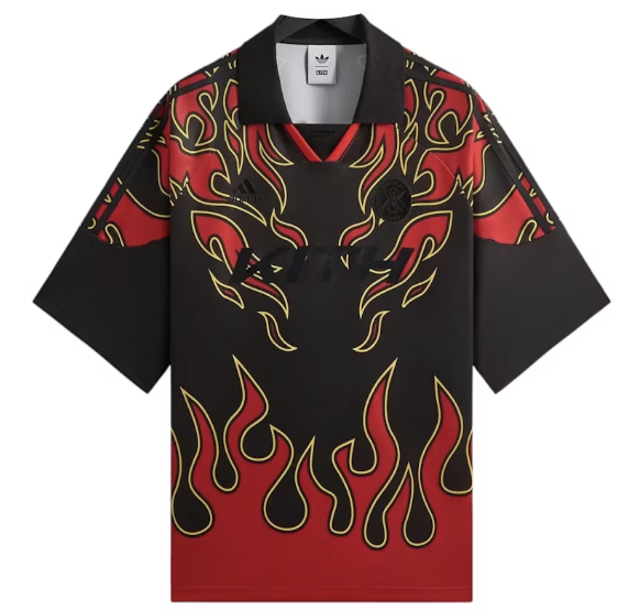 Kith x adidas Football Flame Soccer Jersey Black