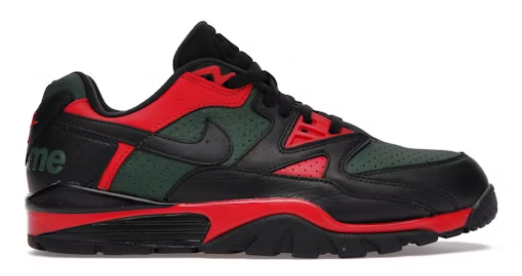 Nike Cross Trainer Low Supreme Black Green Red