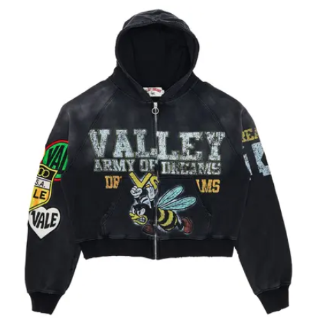 Vale Forever Army Zip Up Black