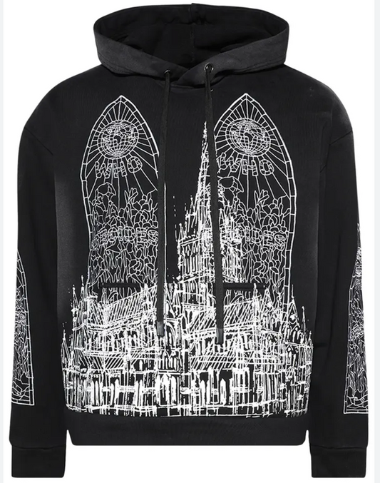 Who Decides War Cathedral Hooded Pullover Coal