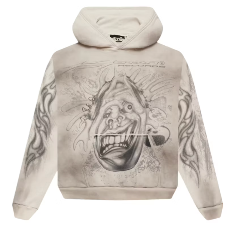 Hellstar Hstar Records Hoodie White
