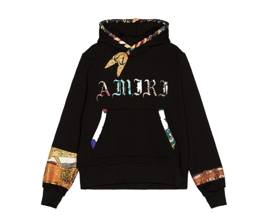 Amiri Patch Scarves Old English Hoodie