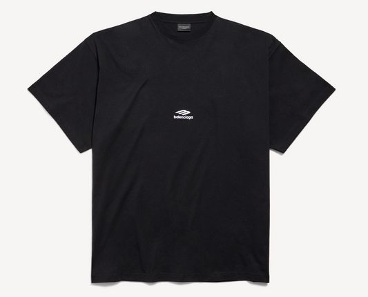 Balenciaga 3B Sports Icon Oversized Tee Black