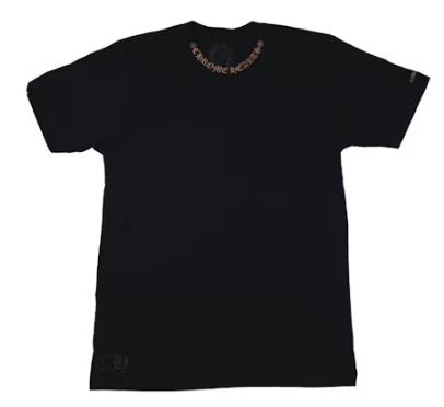 Chrome Hearts Neck Logo T-shirt Black/Brown