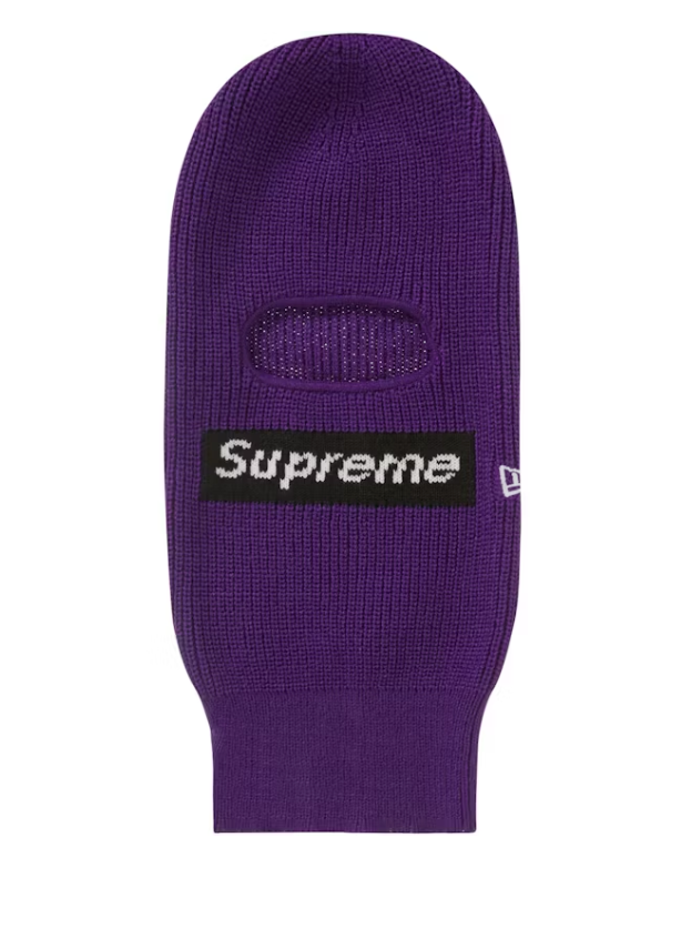 Supreme New Era Box Logo Balaclava (FW22) Dark Purple