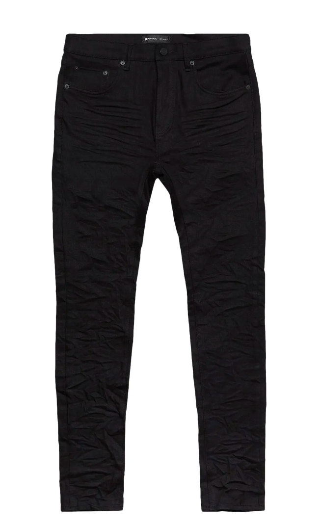 Purple Brand Low Rise Skinny Jeans Black