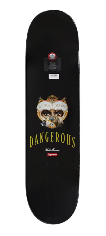 Supreme Michael Jackson Dangerous Skateboard Deck Multicolor