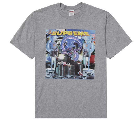 Supreme Richest Tee Heather Grey