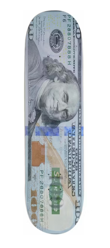 Supreme Money Logo Skateboard Deck Multicolor