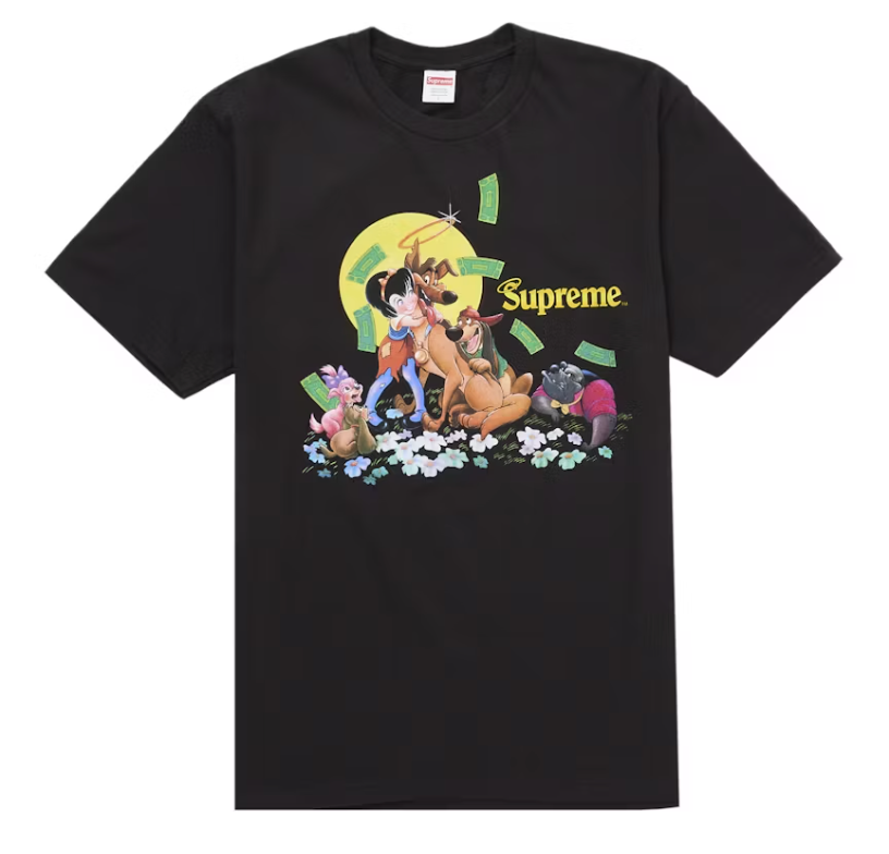 Supreme All Dogs Go To Heaven Tee Black