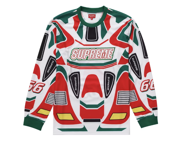 Supreme Decals Moto Jersey White