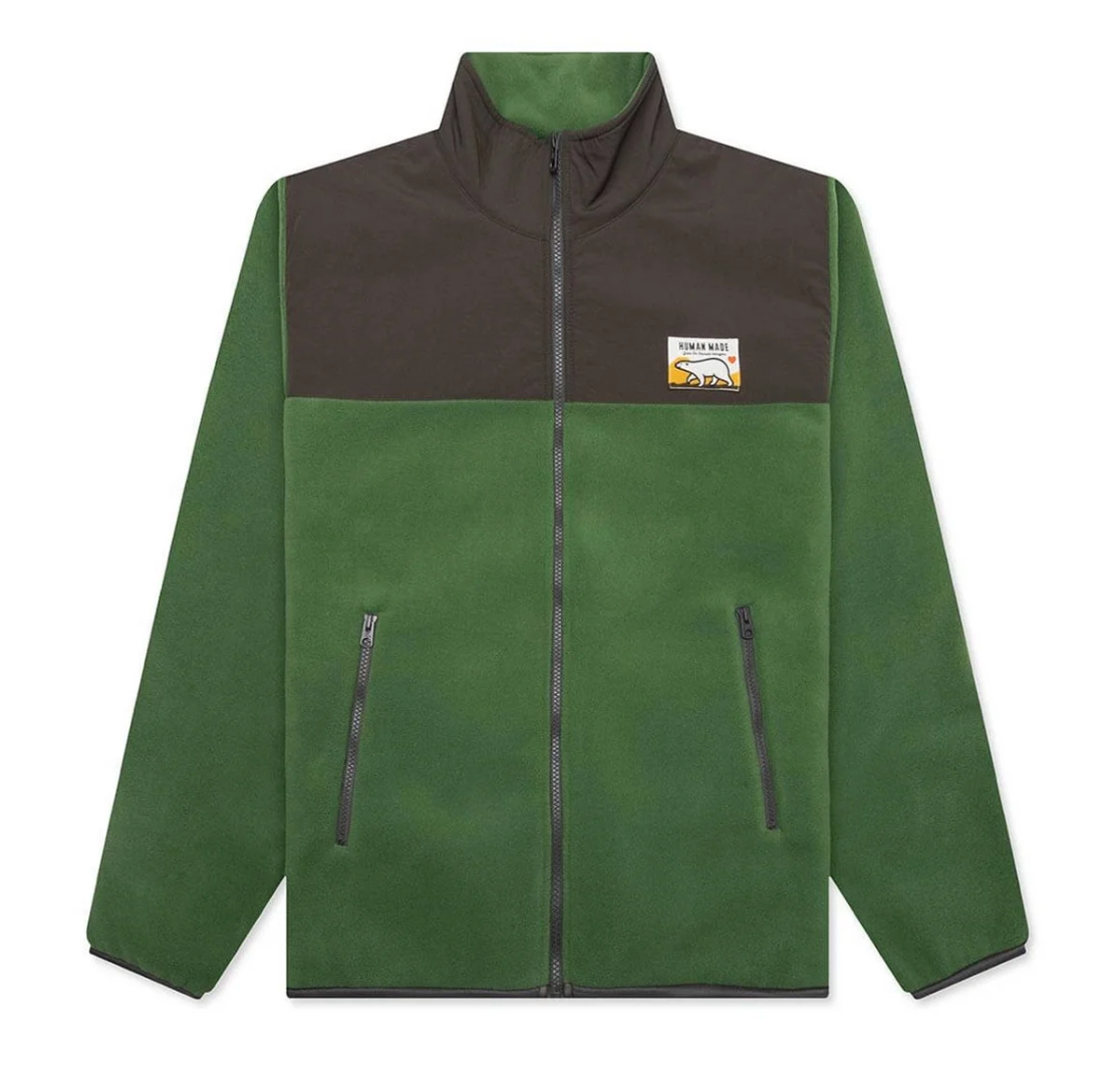 Human Made Fleece Jacket Green