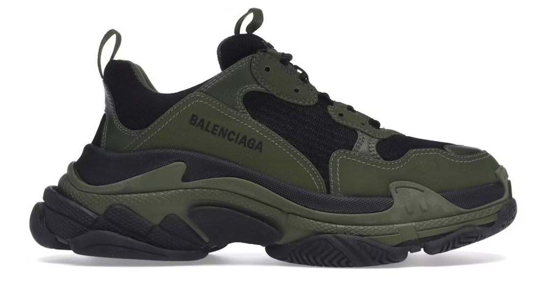 Balenciaga Triple S Dark Green Black