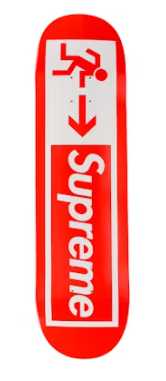 Supreme Exit Skateboard Deck Red