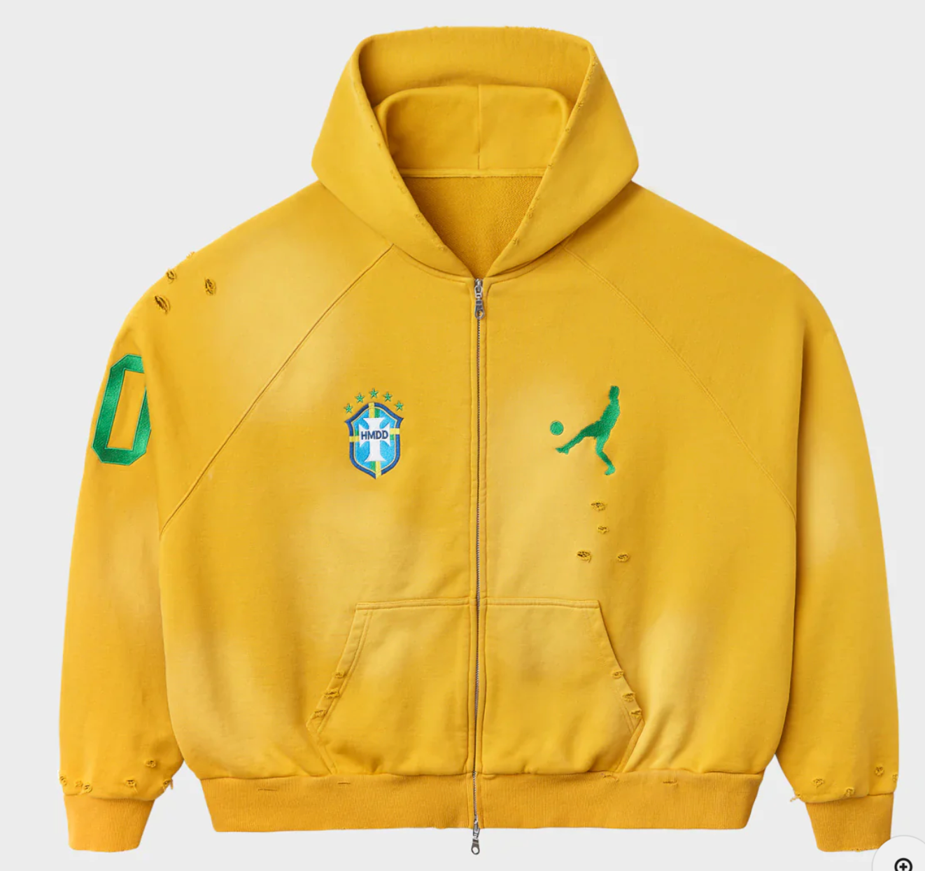 HMDD Brazil Zip Up Hoodie Rio Gold