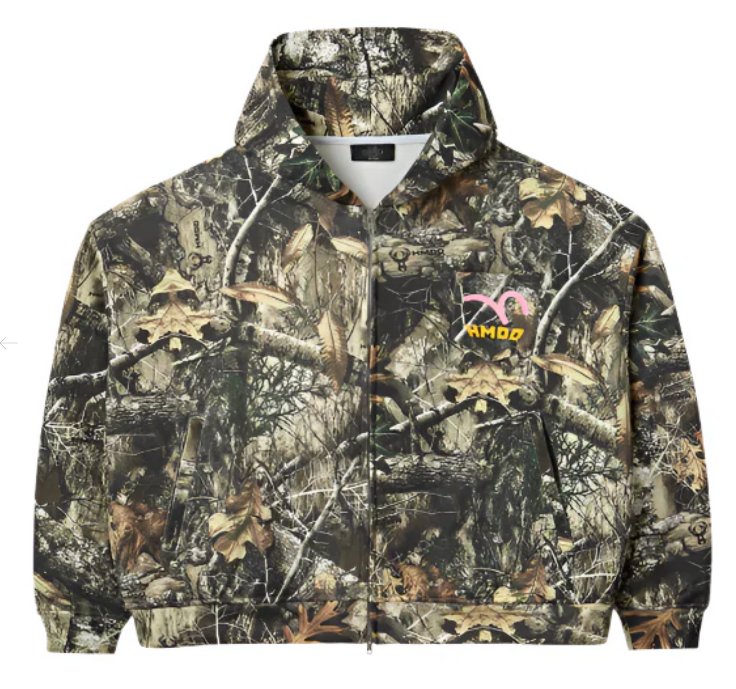 HMDD Camo Pocket Zip Hoodie
