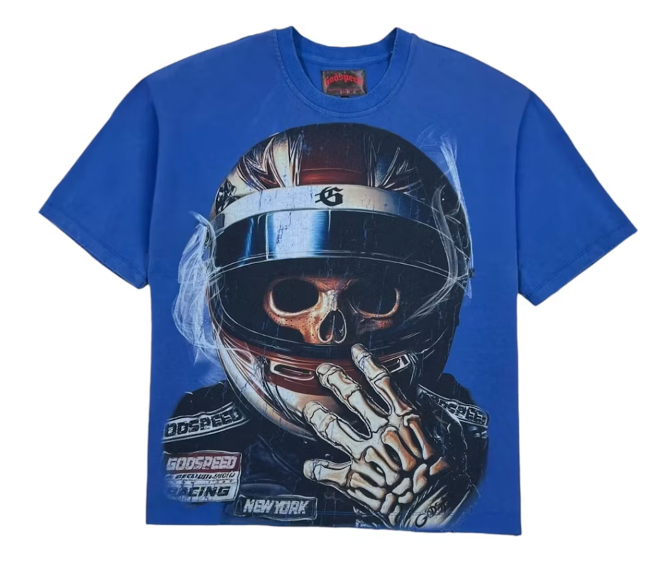 Godspeed Glory Cup Tee Blue