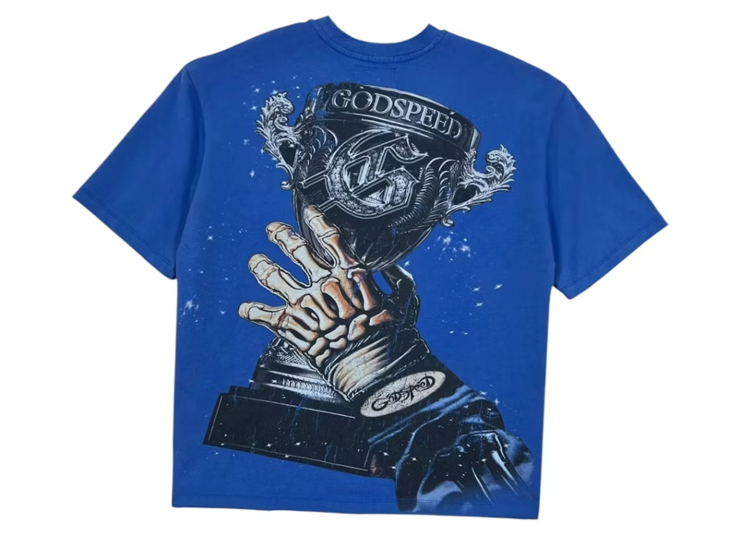 Godspeed Glory Cup Tee Blue