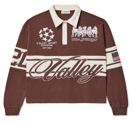 Vale Forever Chocolate Derby Rugby L/S Brown
