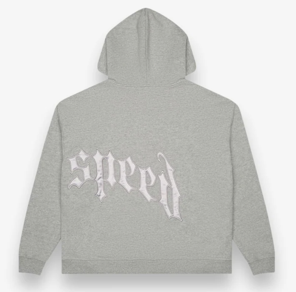 Godspeed OG Logo V2 Zip Up Hoodie Grey