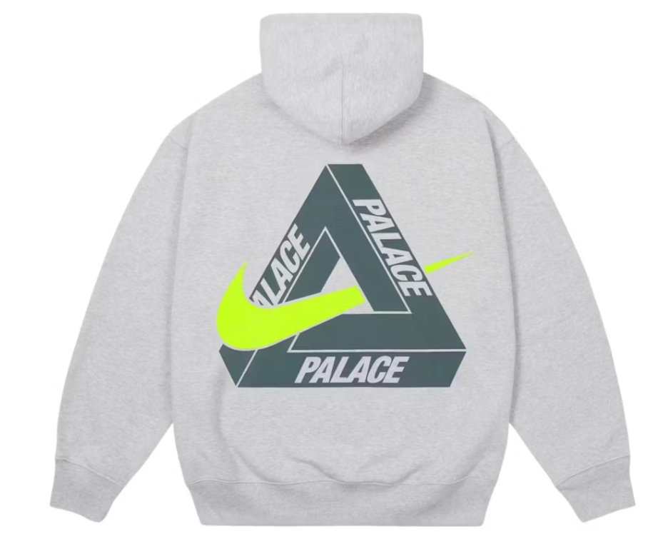 Palace x Nike Tri Swoosh Hood Grey Marl