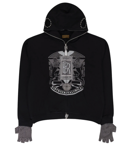 Birth Of Royal Child Royce Crown Hoodie Black