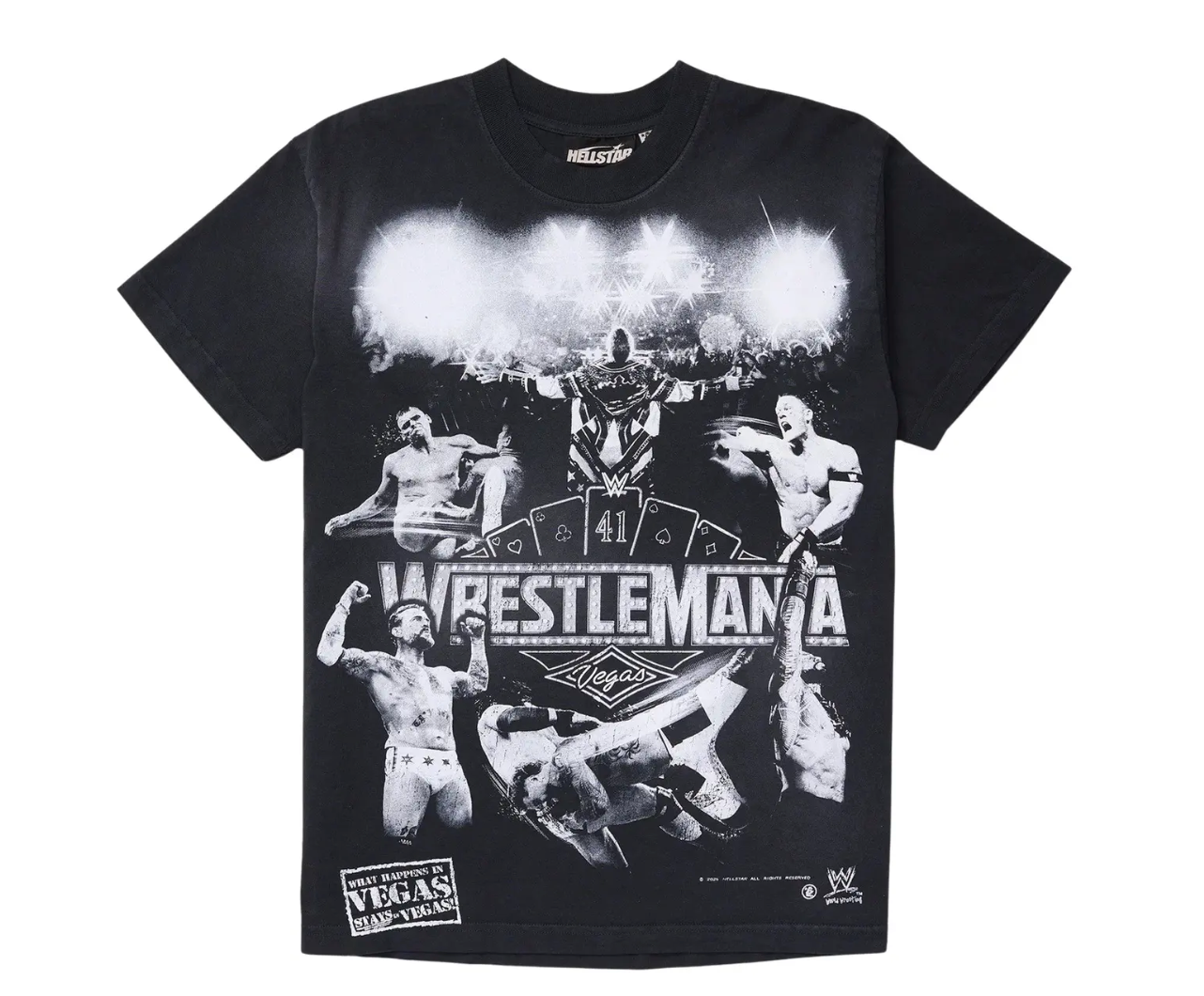 Hellstar x WWE Wrestlemania T-Shirt Black