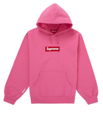 Supreme Box Logo Hooded Sweatshirt (FW25) Magenta