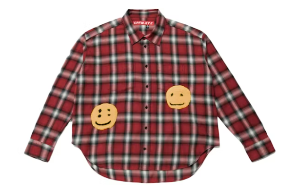 Cactus Plant Flea Market Double Vision Check Shirt Red