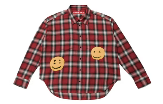 Cactus Plant Flea Market Double Vision Check Shirt Red
