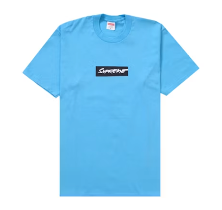 Supreme Futura Box Logo Tee Bright Blue