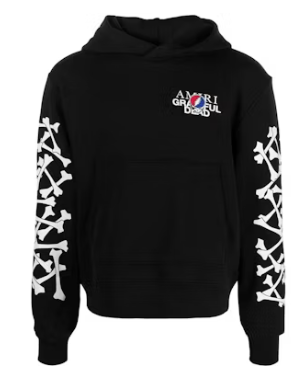 AMIRI Grateful Dead Bones Hoodie Black