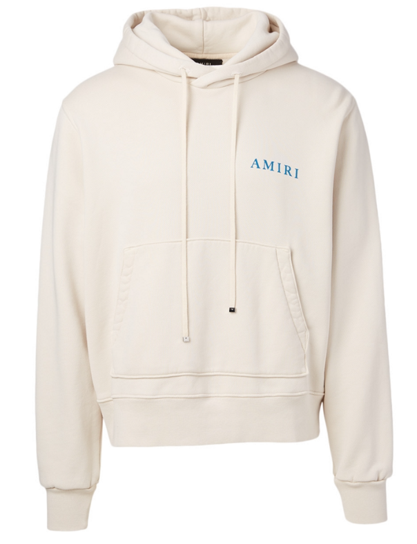 Amiri Logo Hoodie Cream