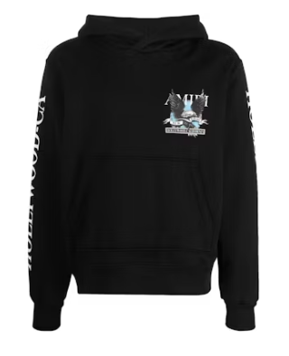 AMIRI Eagle Hollywood Hoodie Black