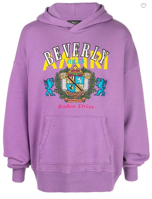 Amiri Beverly Hills Hoodie Purple