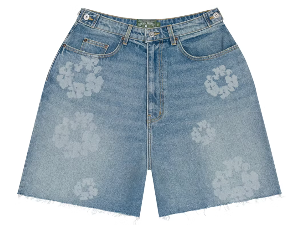 Denim Tears Laser Wreath Denim Short Blue