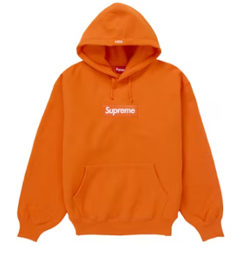 Supreme Box Logo Hooded Sweatshirt Sweatshirt (FW24) Dark Orange