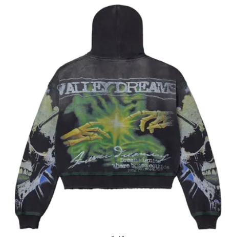 Vale Forever Gravedigger Zip Up Hoodie Black