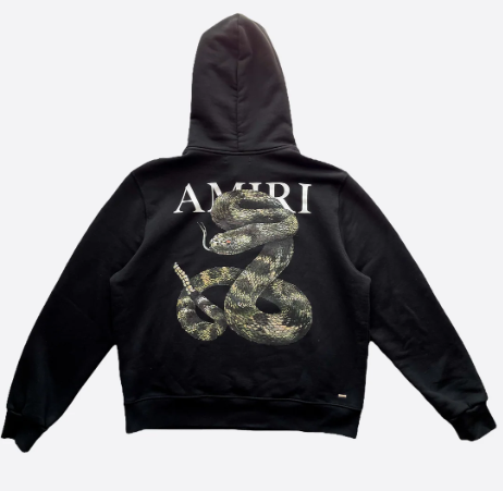 Amiri MA Snake Logo Hoodie Black