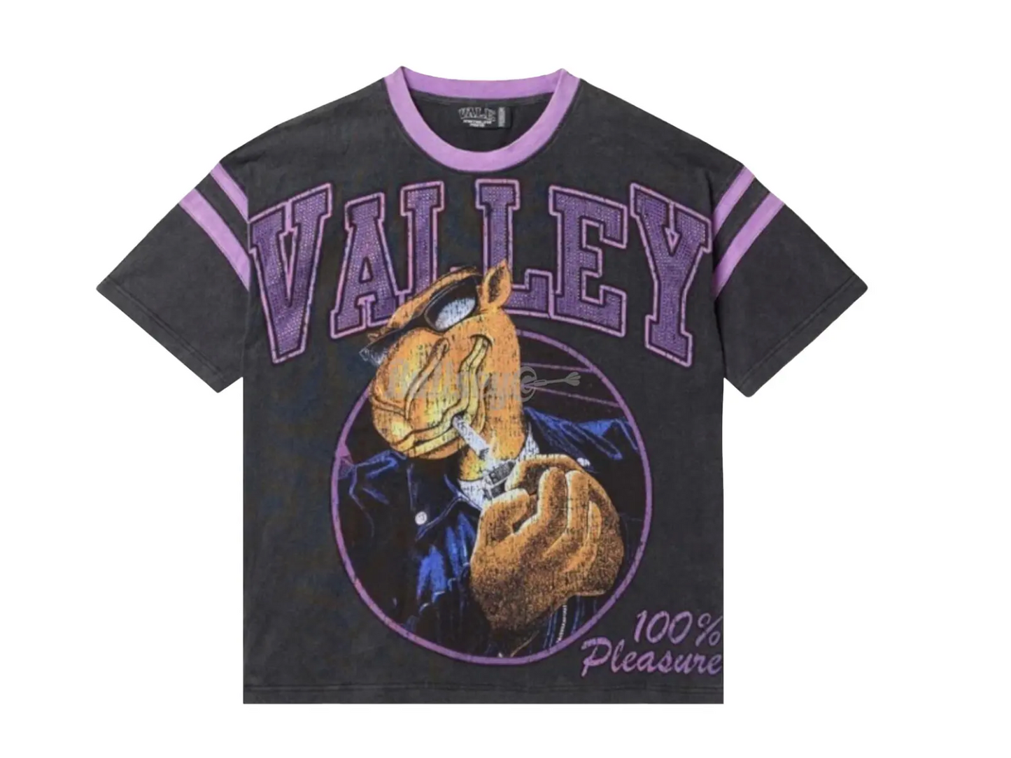 Vale Forever Purple Rays Bling Tee Black