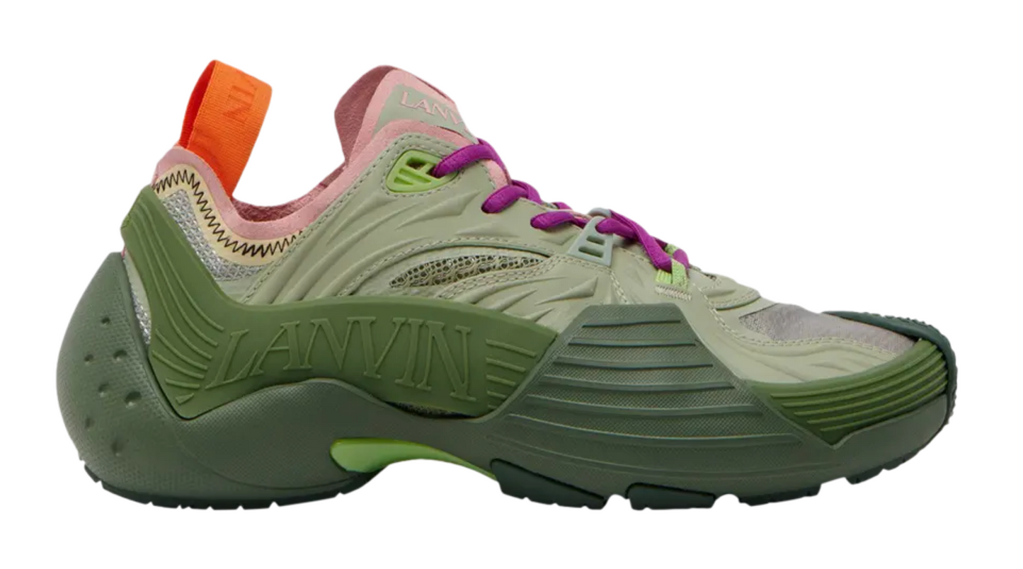 Lanvin Mesh Flash-X Sneakers Green