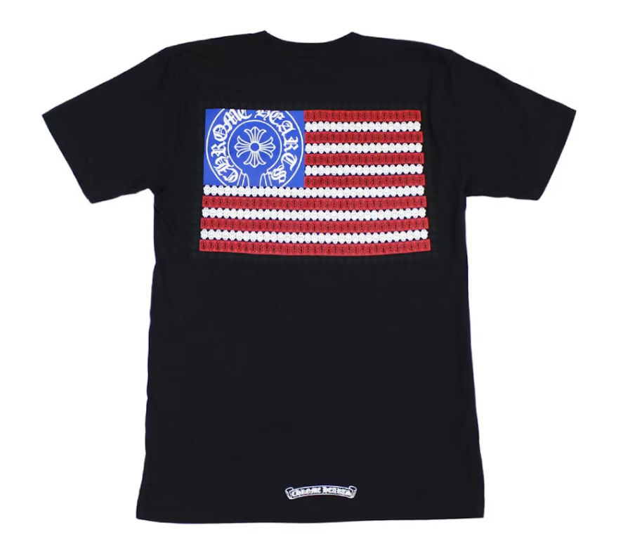 Chrome Hearts American Flag Dagger T-shirt Black