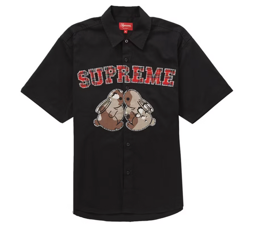 Supreme Bunnies S/S Work Shirt Black