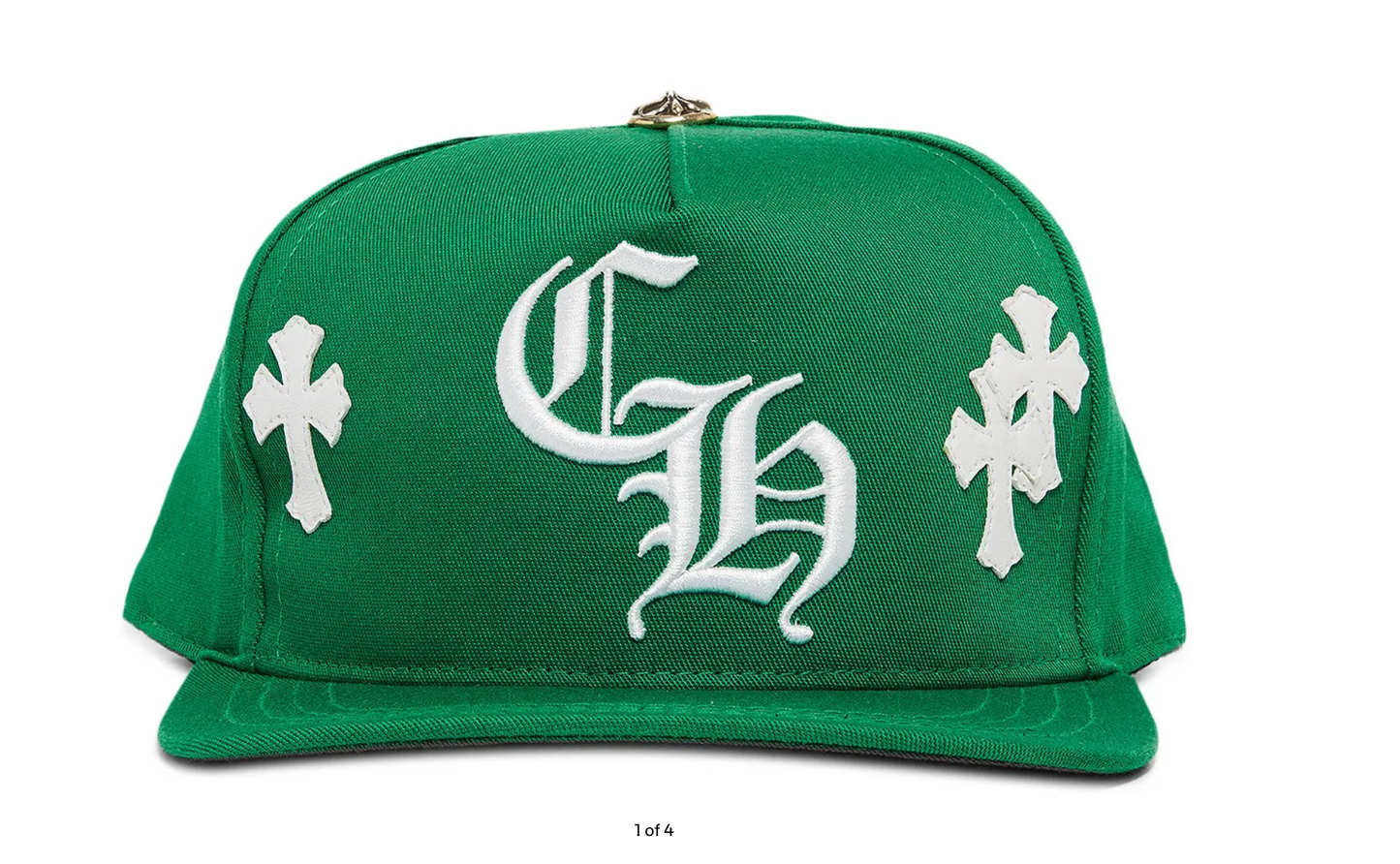 Chrome Hearts CH Cross Patch Hat Green