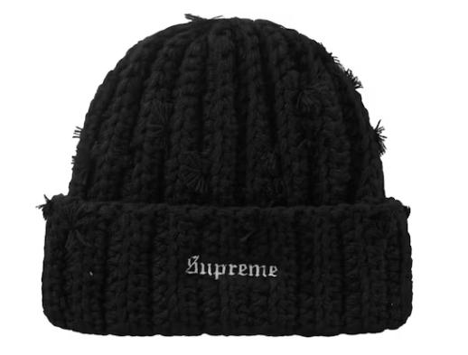 Supreme Hand Tied Beanie Black