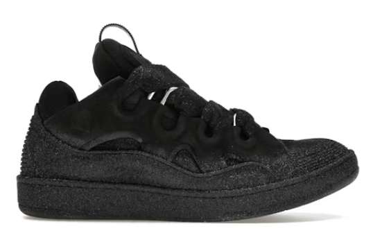 Lanvin Leather Curb Black Glitter