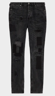 Ksubi Neo-Nostalgia Van Winkle Led Rockstar Repair Jeans Black