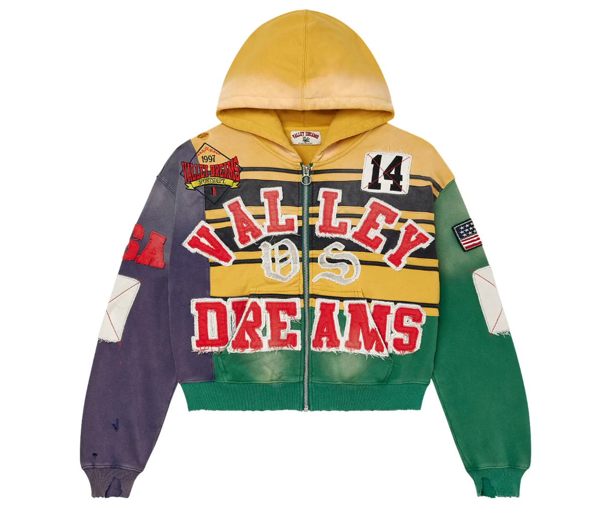 Vale Forever Collage Zip Up Mardi Gras