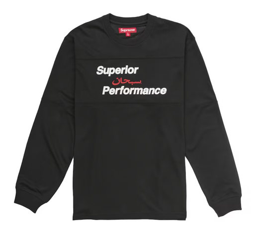 Supreme Arabic Mesh L/S Top Black