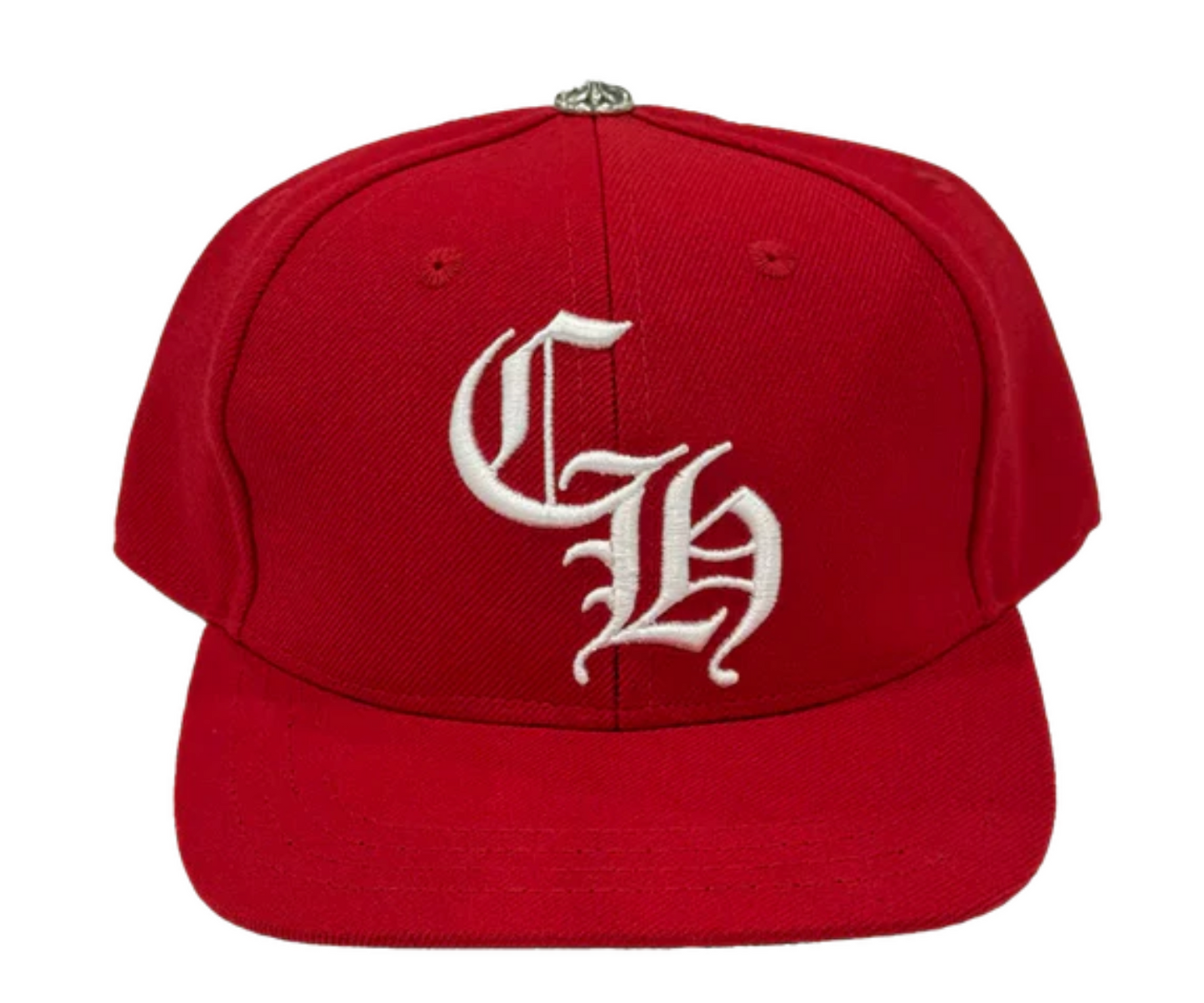 Chrome Hearts CH Logo Baseball Hat Red White